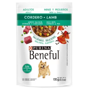 Purina Sobre de Beneful Adulto Cordero y Arroz en Salsa 100 gr