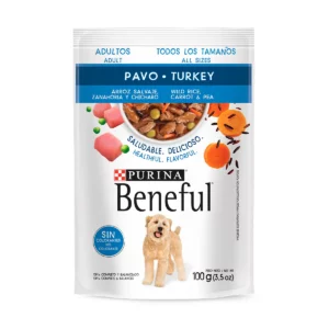 Purina Sobre de Beneful Adulto Pavo Arroz y Zanahorias 100 gr
