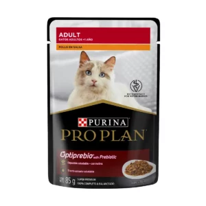 P.Pro Plan Gato A. Optiprebio Pollo en salsa 85grs