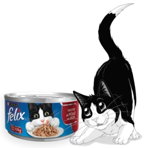 Felix Trocitos de pollo en salsa (Rojo) 156 g