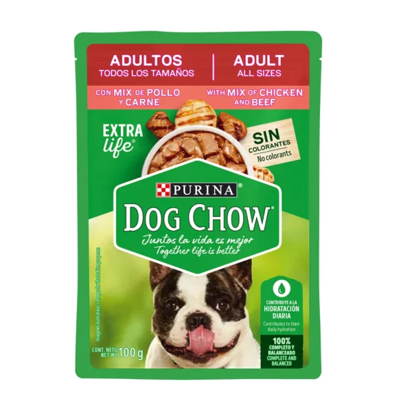 Dog Chow Adulto pollo y carne 100 g